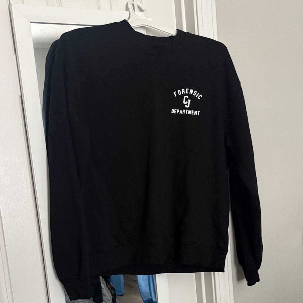 Black Forensic Department Men's Sweater